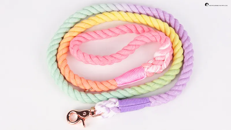 Durable Cotton Rope Dog Leash - Comfortable & Stylish 1