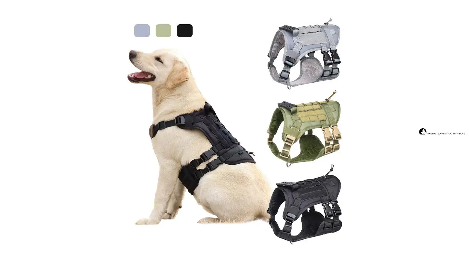 OKEYPETS | OEM step in dog harness with front clip supplier 1
