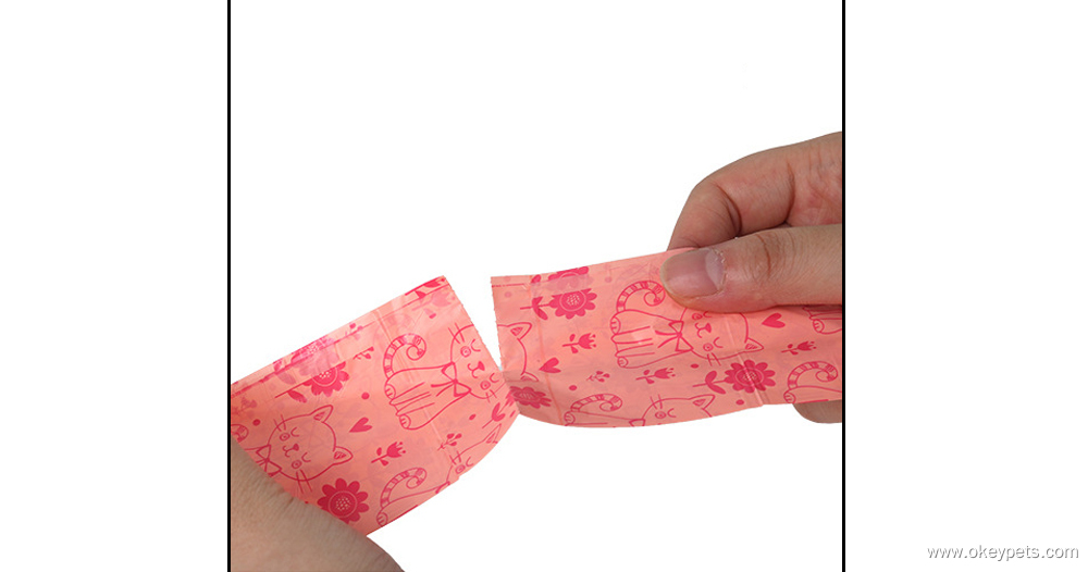 Rouleau de sacs à déjections canines parfumés, écologiques, biodégradables, compostables et imprimés de haute qualité 9