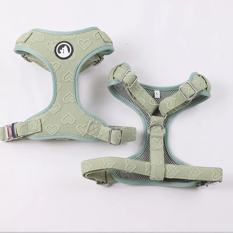 Embroidered Mesh Dog Harness - Adjustable & Breathable 6