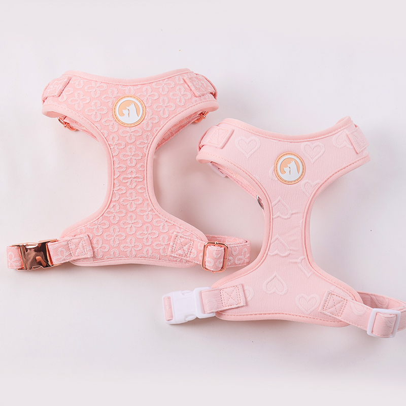 New Pet Supplies Adjustable Embroidered Pattern Dog Vest Harness for Pets 18