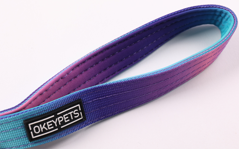 Collier tactique personnalisé pour chien, laisse pour chien, couleur dégradée, collier tactique anti-explosion, laisse pour animaux de compagnie 10