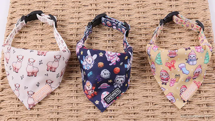 HQYDDMI Collier D'Halloween Pour Chien Avec Imprimé Citrouille, Chauve- Souris, Fantômes, Doux, Confortable, Réglable Pour Chiens De Petite, Moyenne Et Grande Taille (Halloween, M