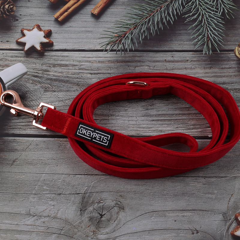 Harnais pour chien en velours uni personnalisé avec étiquette en PVC 16