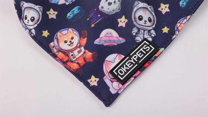 Bandana triangulaire pour chien, disponible en plusieurs tailles, à enfiler sur le collier, accessoires pour animaux de compagnie 10