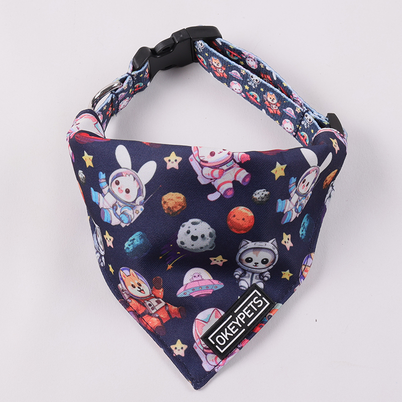 Bandana triangulaire pour chien, disponible en plusieurs tailles, à enfiler sur le collier, accessoires pour animaux de compagnie 16