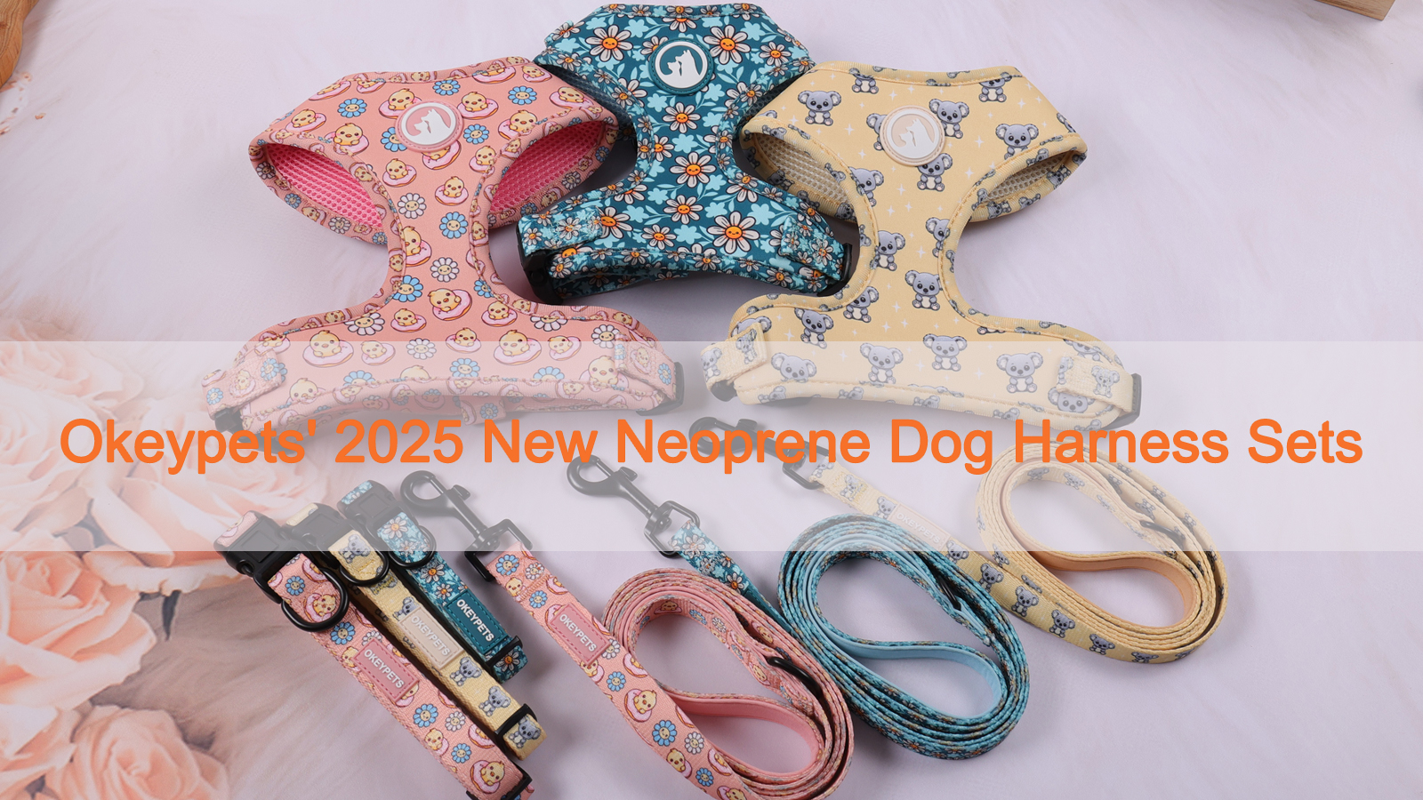 Ensemble de harnais pour chien, nouveau modèle, vente en gros, néoprène durable, polyester, sublimation, accessoires pour animaux de compagnie 7