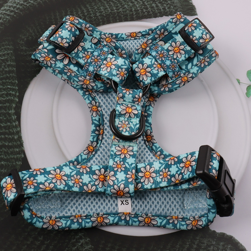 Ensemble de harnais pour chien, nouveau modèle, vente en gros, néoprène durable, polyester, sublimation, accessoires pour animaux de compagnie 14