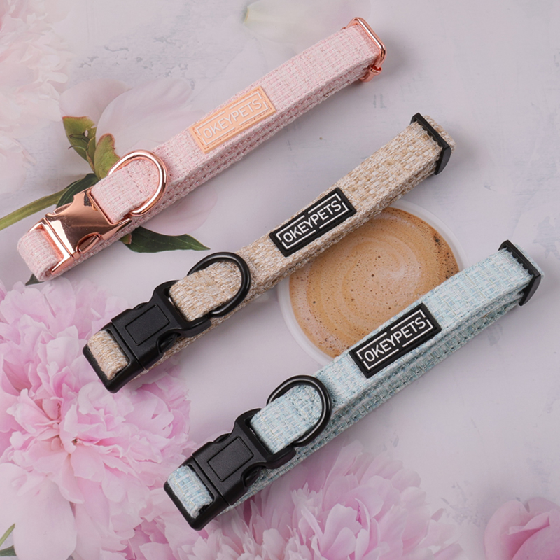 Factory Custom Plaids Tweed Dog Harness New Styles Adjustable Dog Neck Harness 14