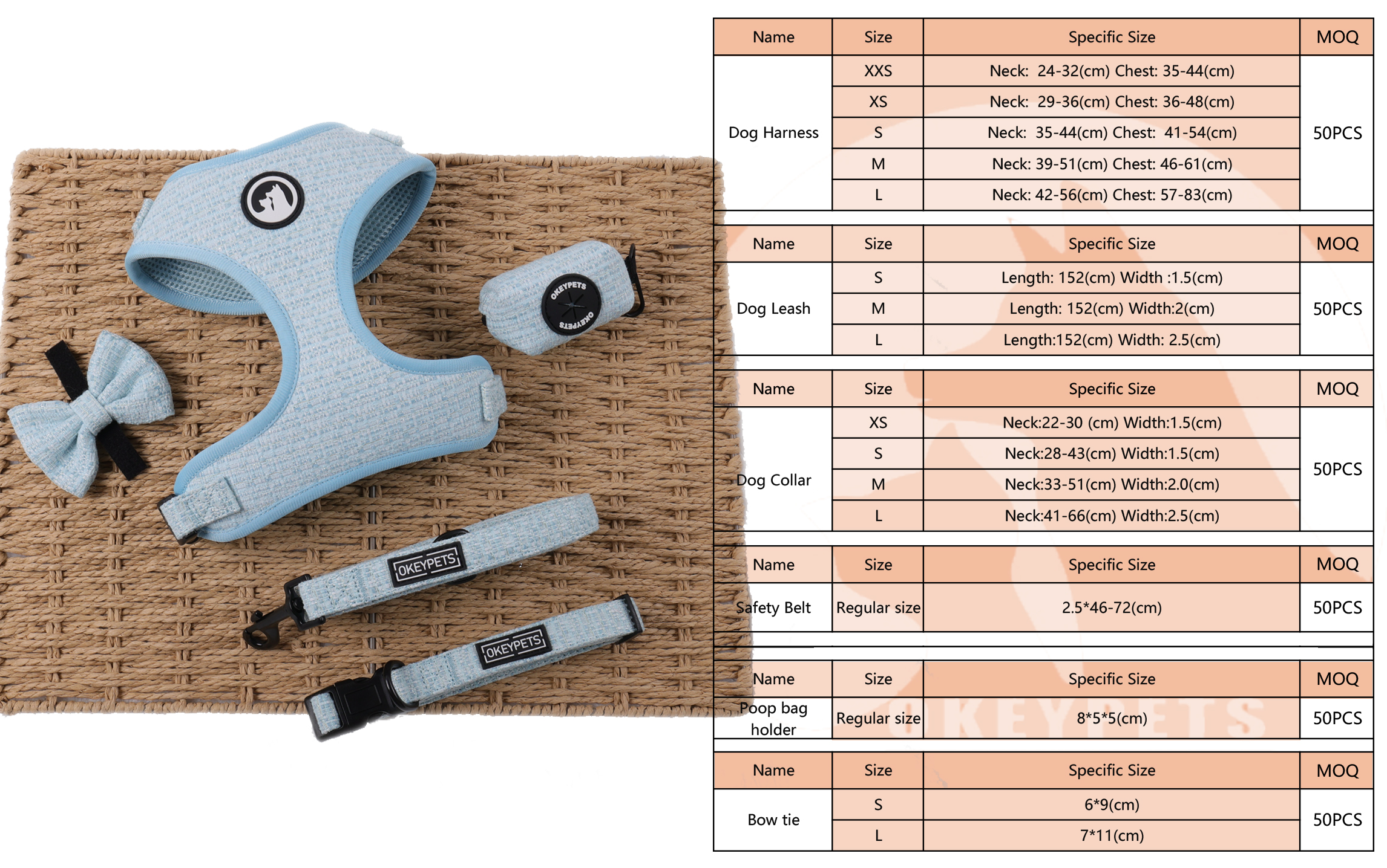 Harnais pour chien en tweed à carreaux personnalisés Factory Custom Plaids, nouveaux modèles, harnais de cou réglable pour chien 1 18