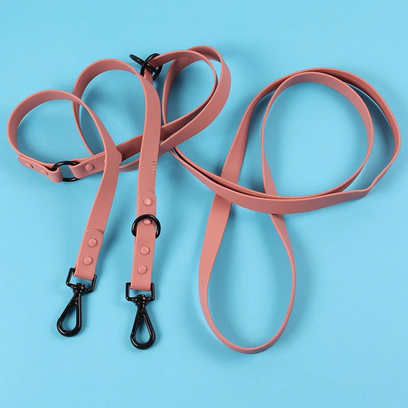 OKEYPETS Wholesale 7 Colors PVC Dog Collar Dog Leash  Custom Waterproof PVC Dog Lead Collar With Name Tag 33