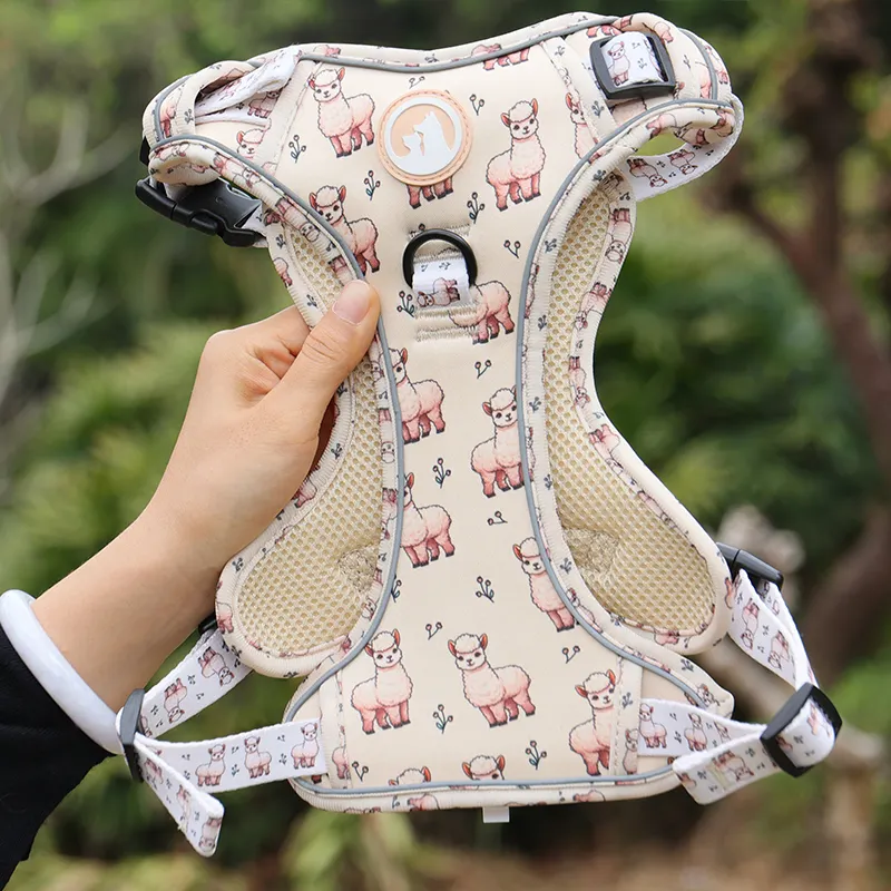 Custom Oxford Dog Harness with Thick Padding and Breathable Mesh 2