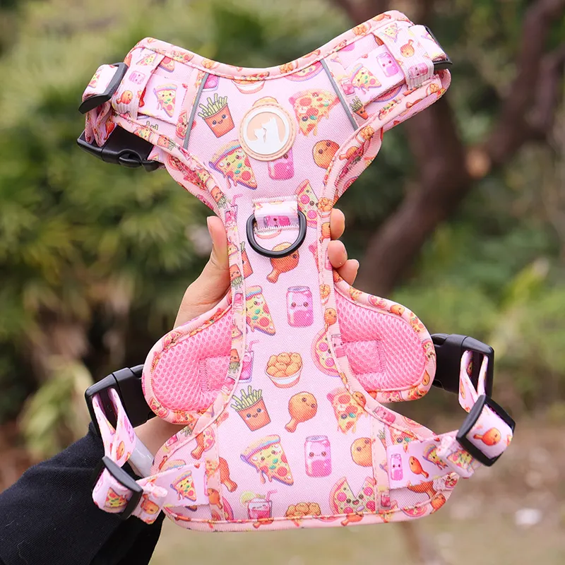 Custom Oxford Dog Harness with Thick Padding and Breathable Mesh 4