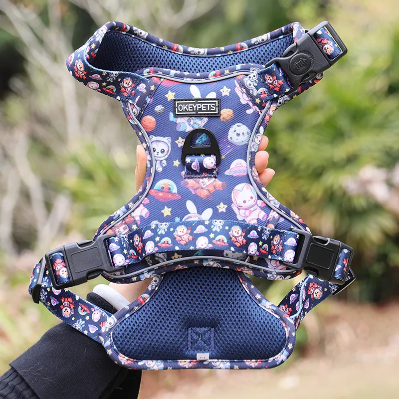 Custom Oxford Dog Harness with Thick Padding and Breathable Mesh 5