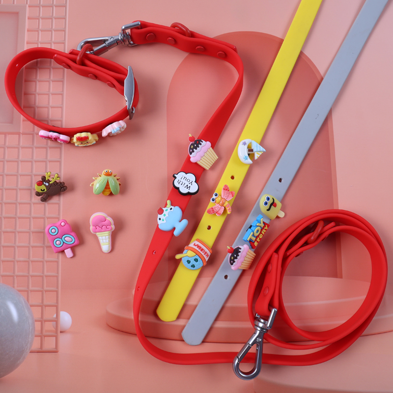 Collier pour chien en PVC à faire soi-même, étanche, en silicone, avec laisse et accessoires. 2