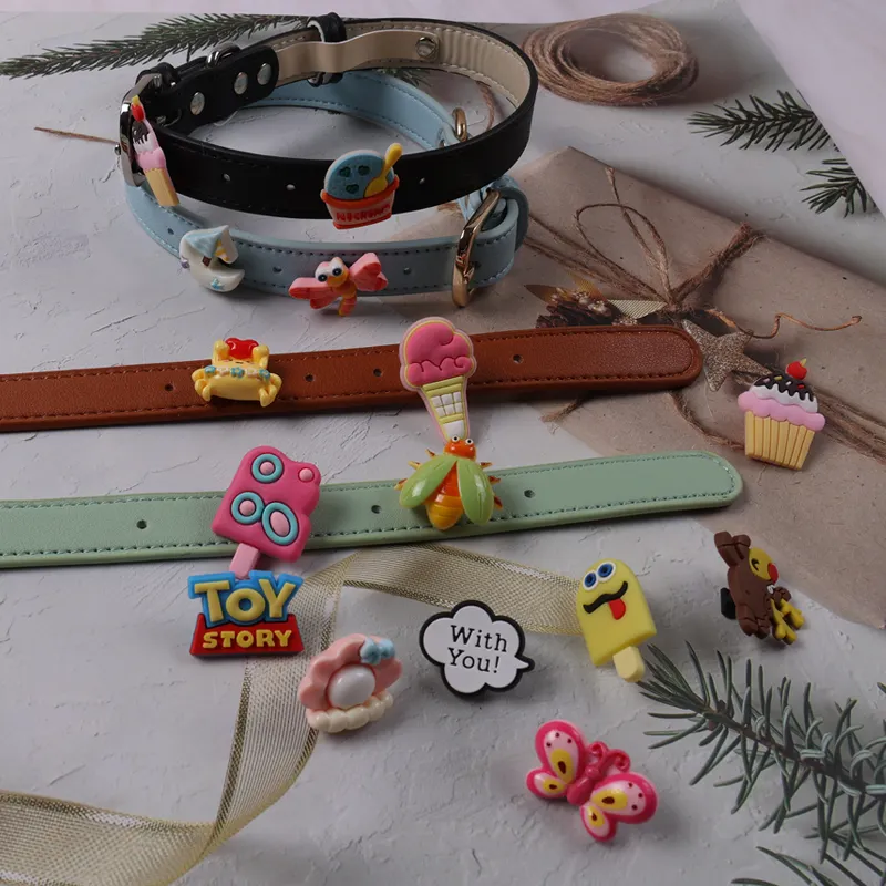 Large Dog Leather Collar by OKEYPETS 4