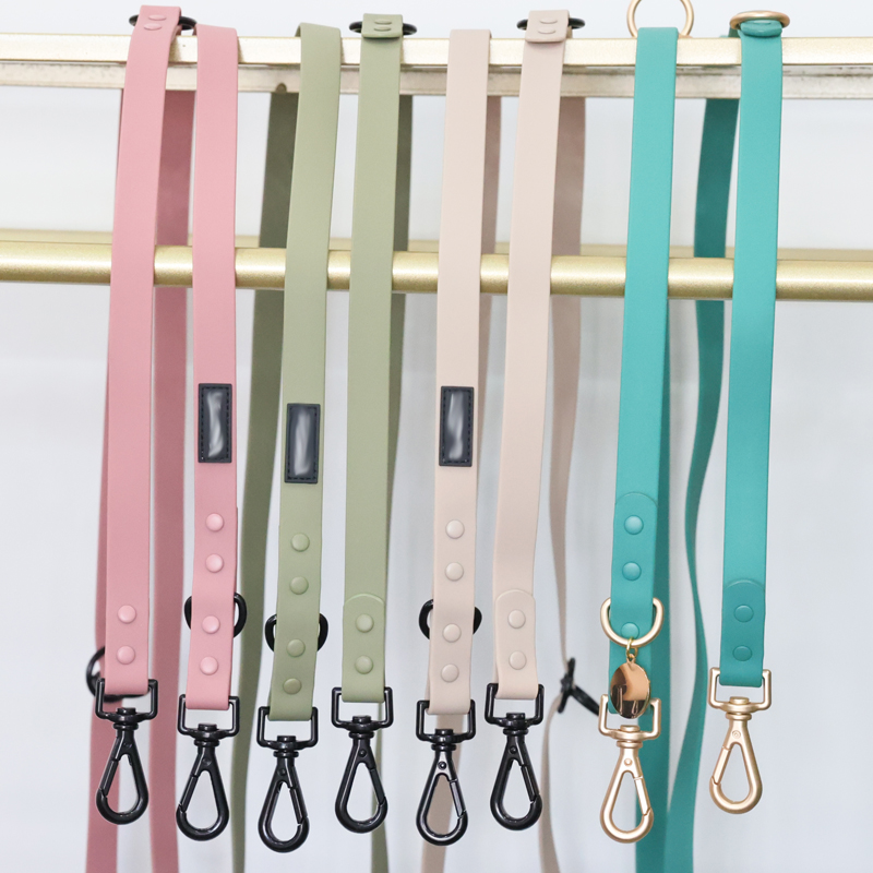 Laisse de traction double en PVC sur mesure pour chien, imperméable, pour promenades en extérieur 6