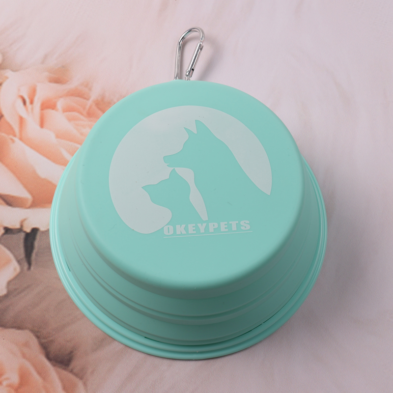 OKYEPETS Gamelle pliable en silicone en forme de D pour chien 14