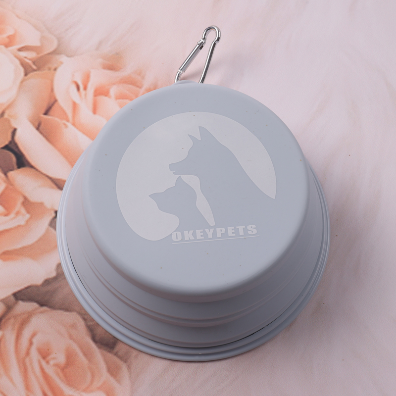 OKYEPETS Gamelle pliable en silicone en forme de D pour chien 17