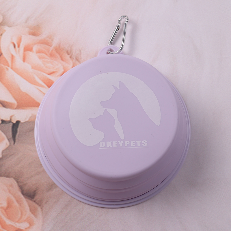 OKYEPETS Gamelle pliable en silicone en forme de D pour chien 13