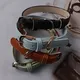Elegante collar de cuero para perro con hebilla de metal 3