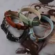 Elegante collar de cuero para perro con hebilla de metal 4
