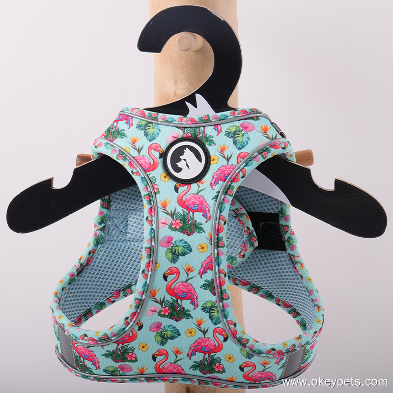 Harnais pour chien anti-traction à motifs animaux mignons personnalisés - Nouveau style 2025 6