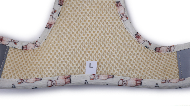 Harnais pour chien Okeypets anti-traction à enfiler, logo personnalisé, ensemble de harnais mignon pour promener son chien 10