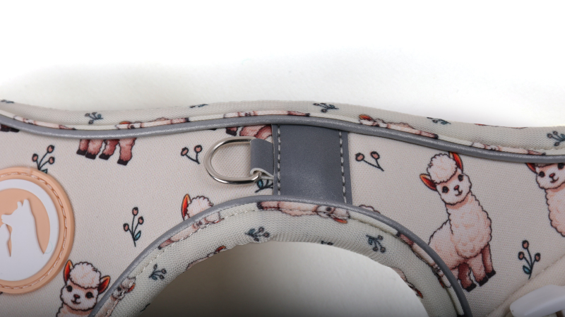 Harnais pour chien Okeypets anti-traction à enfiler, logo personnalisé, ensemble de harnais mignon pour promener son chien 11