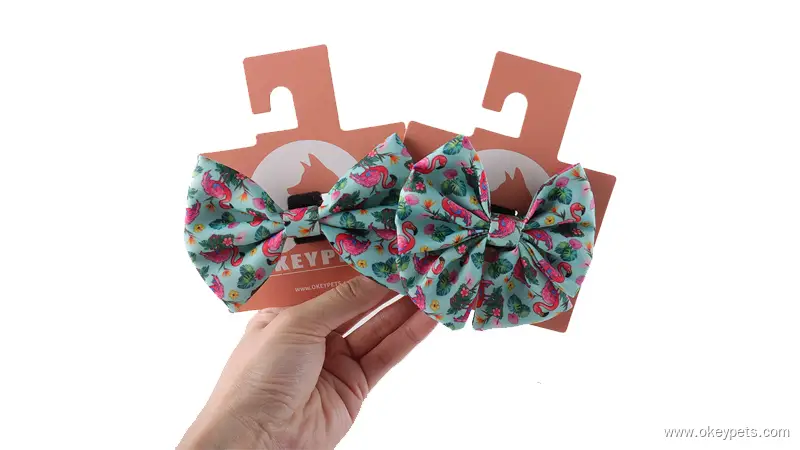 Carte en papier personnalisée avec impression de nœuds papillon pour chiots et chats, nœud papillon mignon pour chien 1