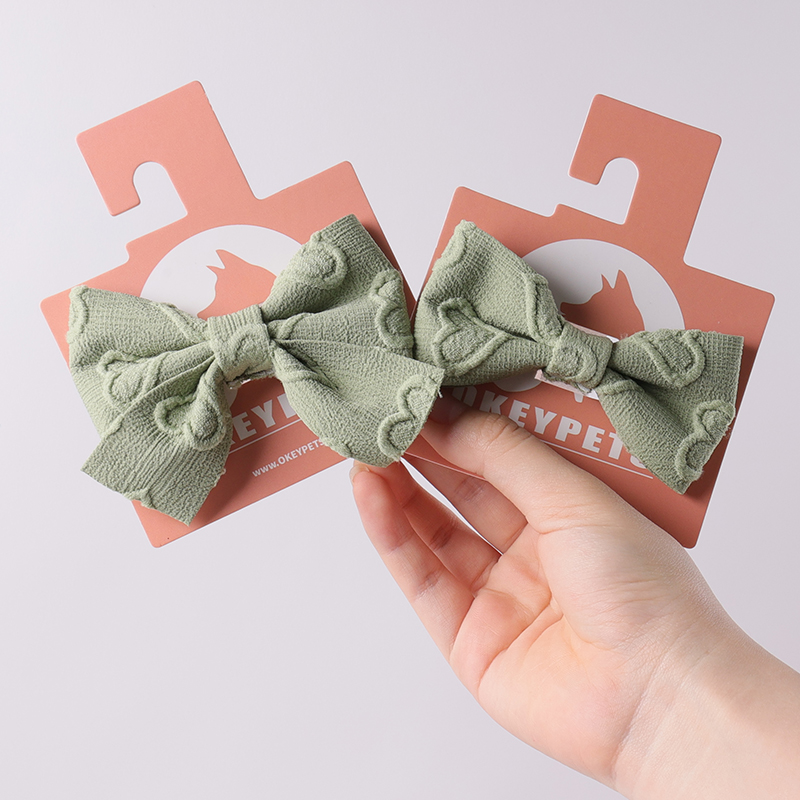 OKYEPETS Fabricant de nœuds papillon brodés personnalisés pour chiens et accessoires pour animaux de compagnie 13