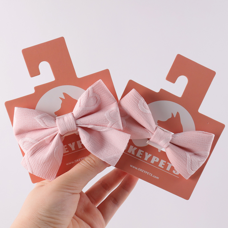 OKYEPETS Fabricant de nœuds papillon brodés personnalisés pour chiens et accessoires pour animaux de compagnie 14