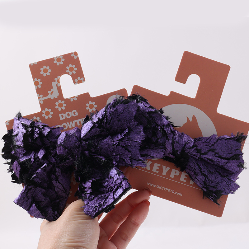 OKYEPETS Fabricant de nœuds papillon brodés personnalisés pour chiens et accessoires pour animaux de compagnie 17