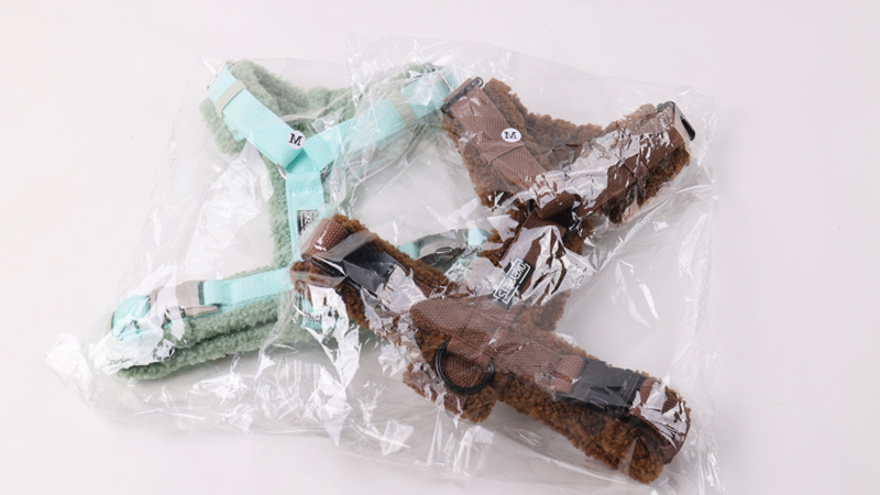 Harnais pour chien en agneau Sherpa, ajustable sur mesure, style H 21