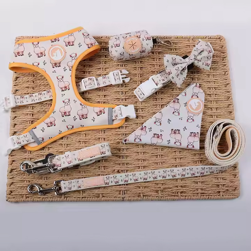 Harnais réversible personnalisé pour chien avec bande réfléchissante, boucle en plastique, gilet mignon en polyester pour chiens 9