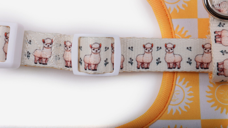 Harnais réversible personnalisé pour chien avec bande réfléchissante, boucle en plastique, gilet mignon en polyester pour chiens 14