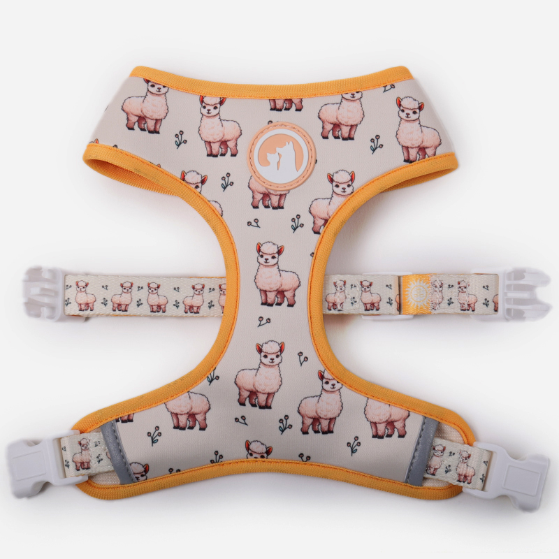 Harnais réversible personnalisé pour chien avec bande réfléchissante, boucle en plastique, gilet mignon en polyester pour chiens 7