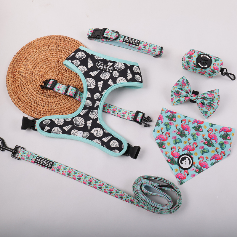 Harnais réversible personnalisé pour chien avec bande réfléchissante, boucle en plastique, gilet mignon en polyester pour chiens 1 9