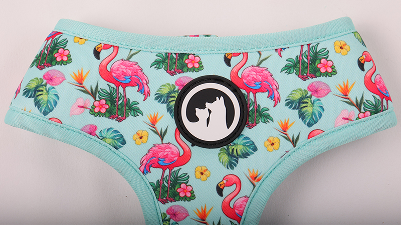 Harnais réversible personnalisé pour chien avec bande réfléchissante, boucle en plastique, gilet mignon en polyester pour chiens 1 10