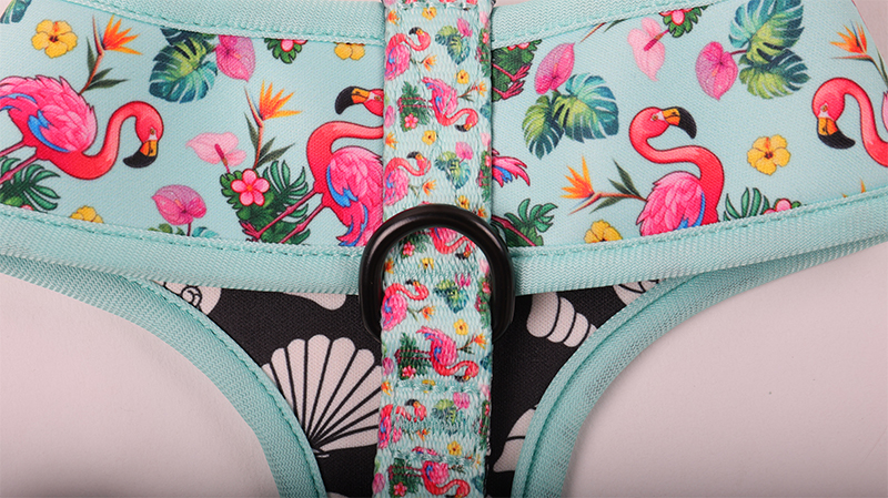 Harnais réversible personnalisé pour chien avec bande réfléchissante, boucle en plastique, gilet mignon en polyester pour chiens 1 15