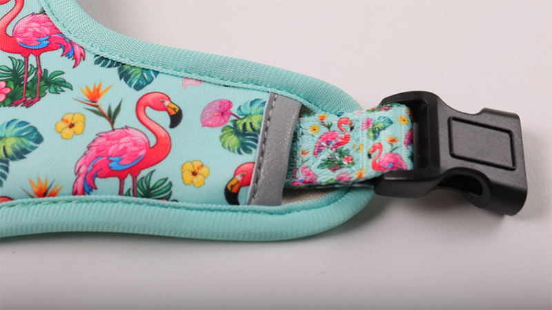 Harnais réversible personnalisé pour chien avec bande réfléchissante, boucle en plastique, gilet mignon en polyester pour chiens 1 12