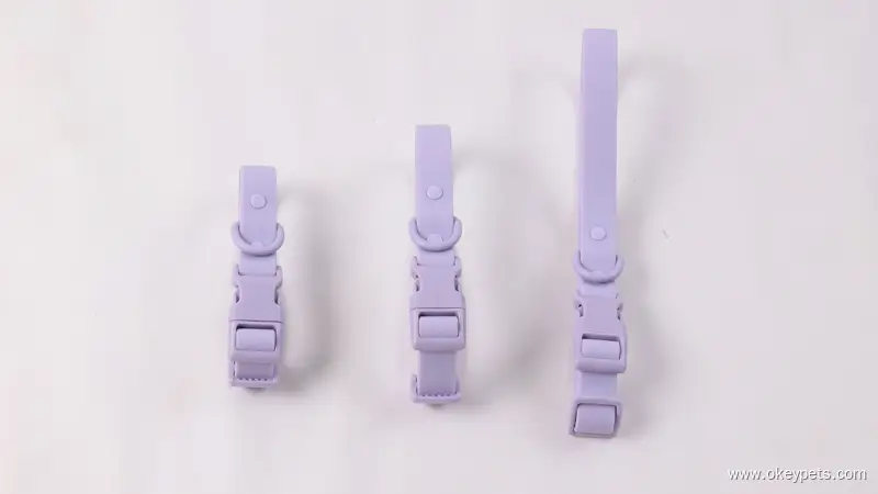 Collier pour chien en PVC imperméable et personnalisé avec boucle à dégagement rapide 1