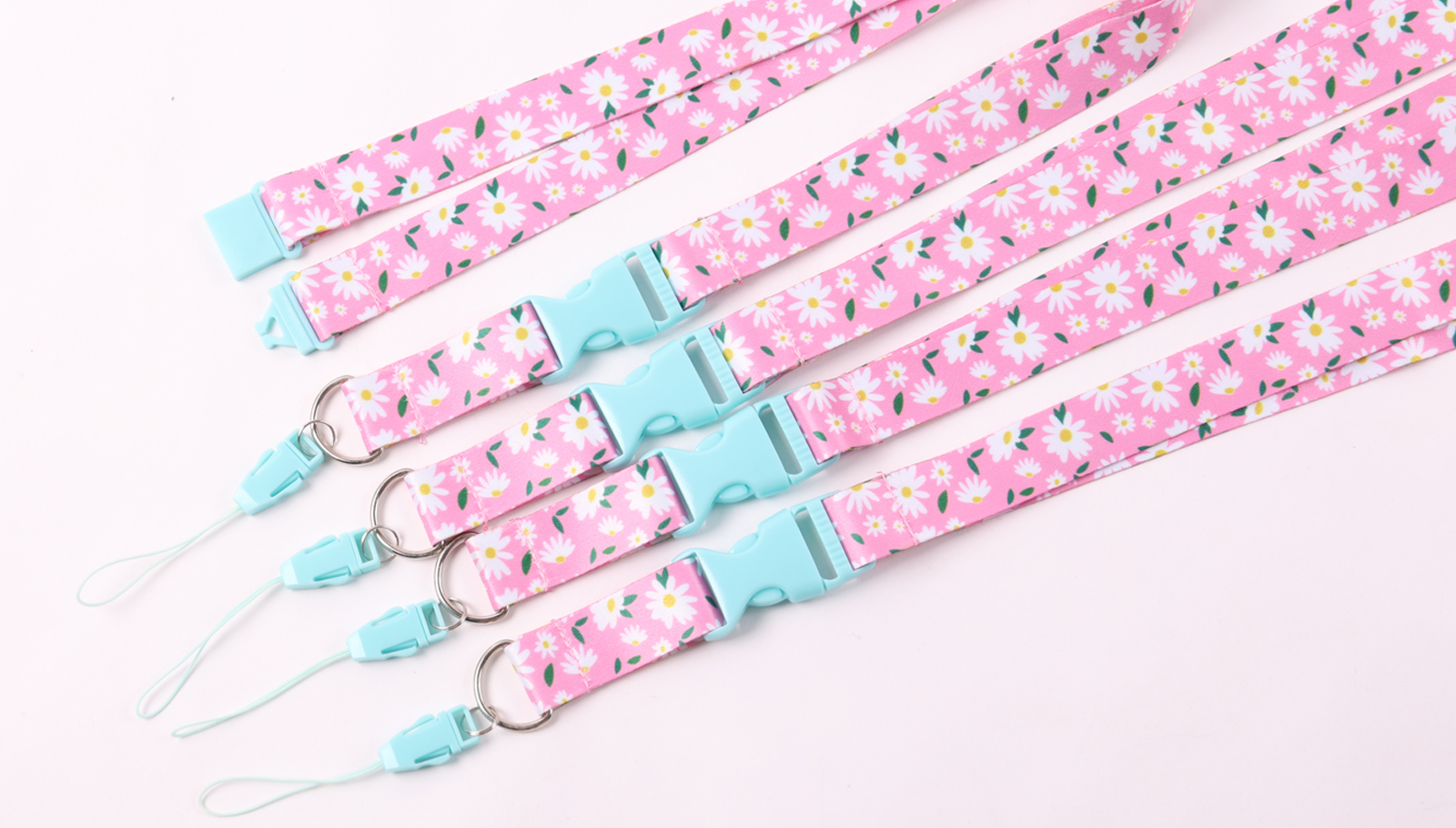 Lanière personnalisée en polyester avec boucle à dégagement rapide en plastique et boucle de sécurité 11
