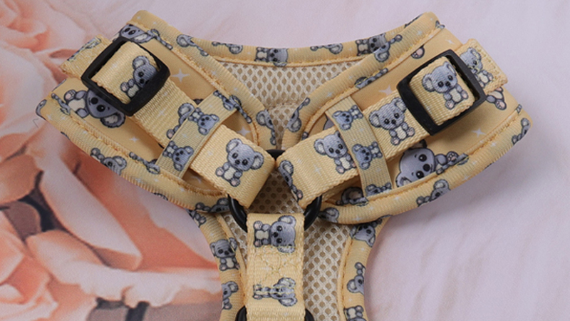OKEYPETS Ensemble de harnais pour chien en gros, motif koala jaune, accessoires pour animaux de compagnie 18