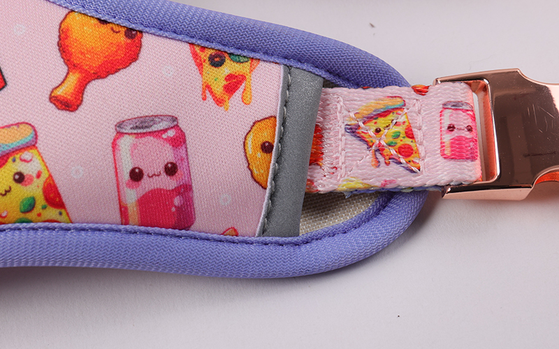 OKEYPETS Ensemble harnais double face personnalisé pour chien, collier et laisse en polyester 12