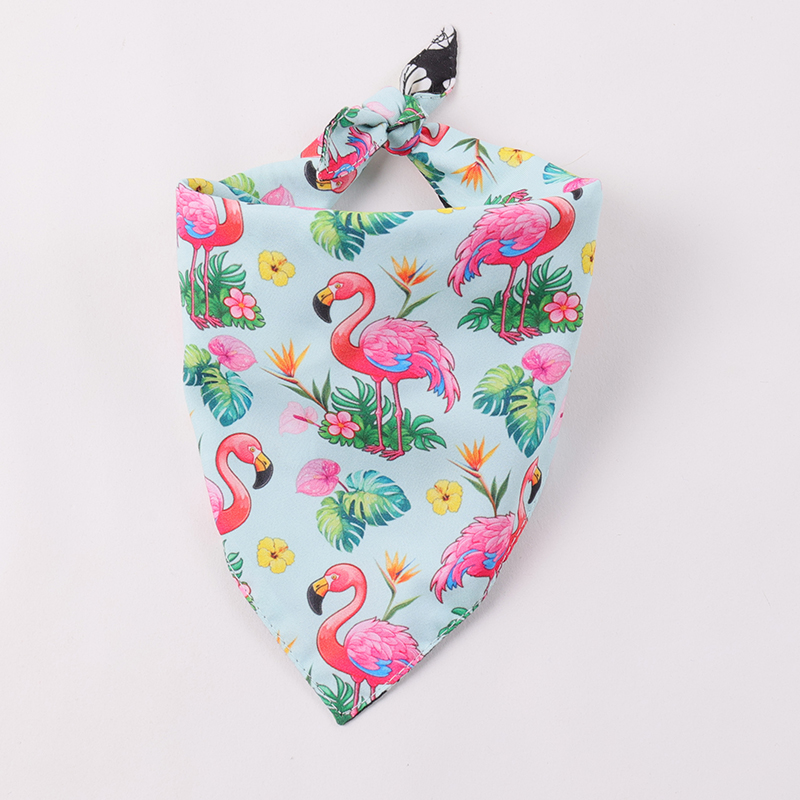 Bandana réversible en coton personnalisé Okeypets pour chien, foulard bandana à motifs animaux 10