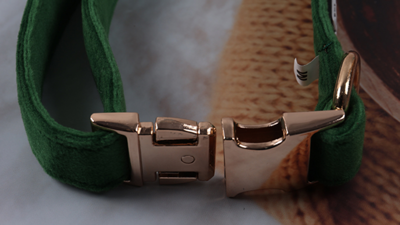 Collier et laisse en velours OKEYPETS Factory pour chiens de petite et moyenne taille, logo personnalisé. Convient aux petits et moyens chiens. 8