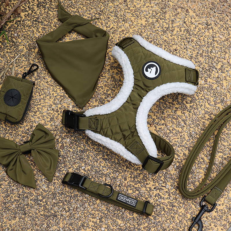 OKEYPETS カスタムポリエステル犬用ハーネスセット 独自のパターンロゴをデザイン 20