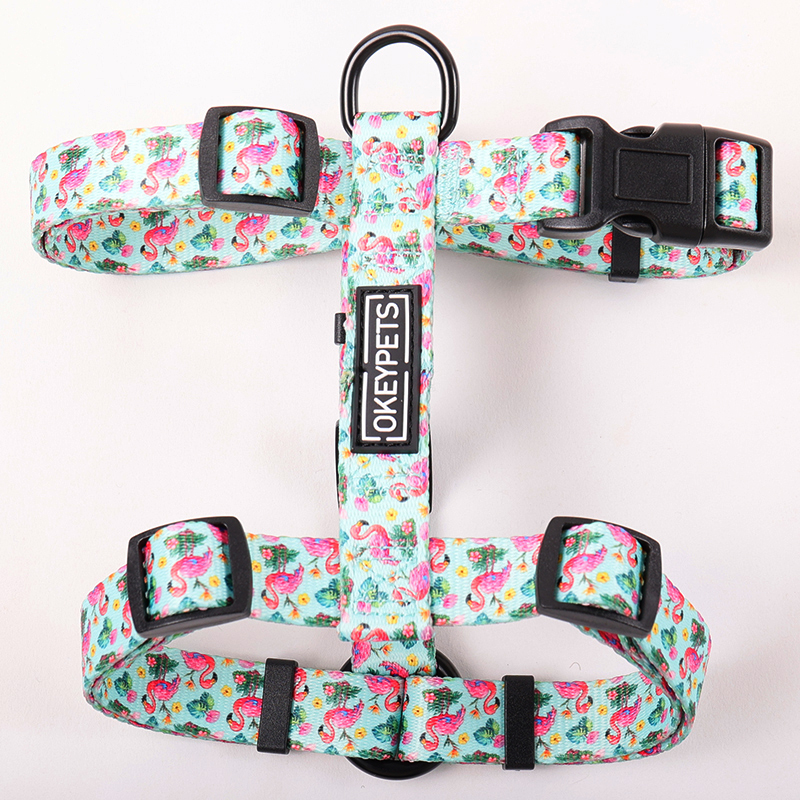 OKEYPETS Harnais sur mesure pour chien, ensemble réglable en sangle polyester 7