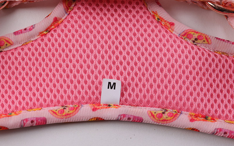 OKEYPETS Harnais pour chien en néoprène rose personnalisé, collier et laisse pour chien, sublimation incluse 8